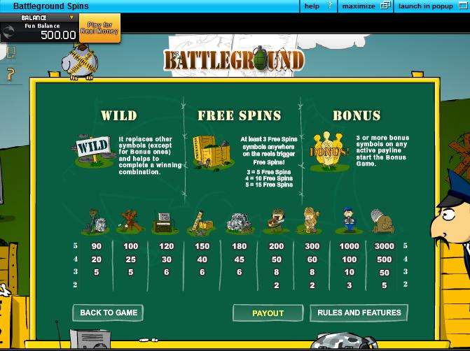 Battleground Spins by GamesOS