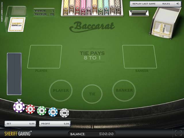 Baccarat by Stakelogic