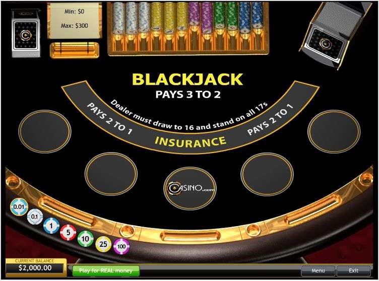 Blackjack Surrender (5 hand mode) by Playtech