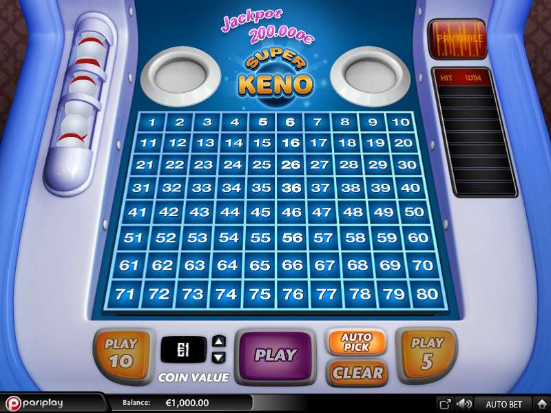 Super Keno by Wizard Games