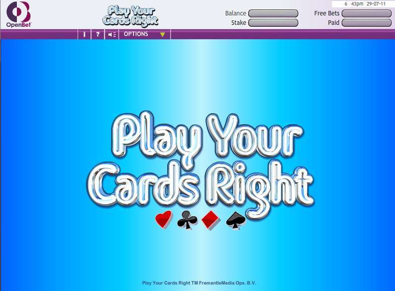 Play Your Cards Right by OpenBet
