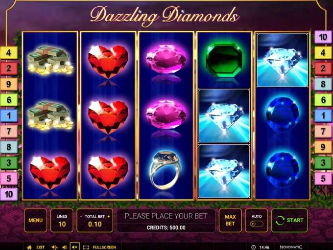 Dazzling Diamonds by Novomatic