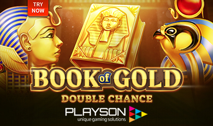 Special Symbols Lead to Expanding Symbols and Big Wins with Book of Gold Double Chance