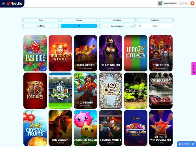 24Bettle Casino 36 Free Spins