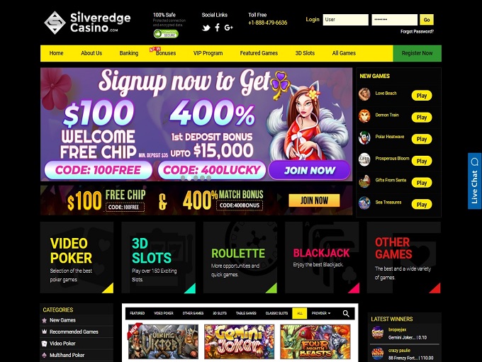 Silveredge Casino Online Casino Review