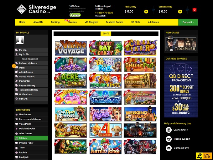 silveredge casino no deposit bonus codes 2020