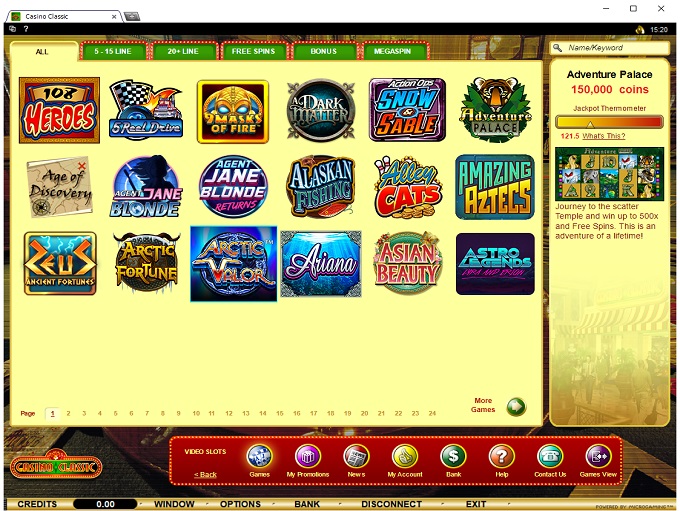 официальный сайт Casino Classic 10 руб