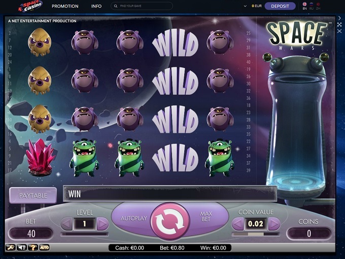 промокоды SPACE Casino 10 руб