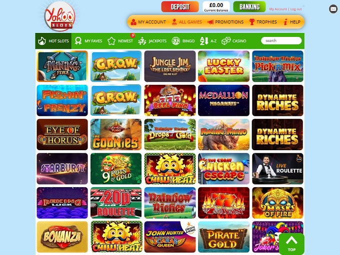 Yohoo Slots Online Casino Review