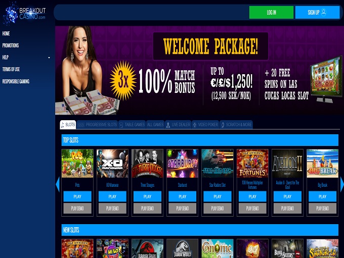 breakout gaming casino приложение
