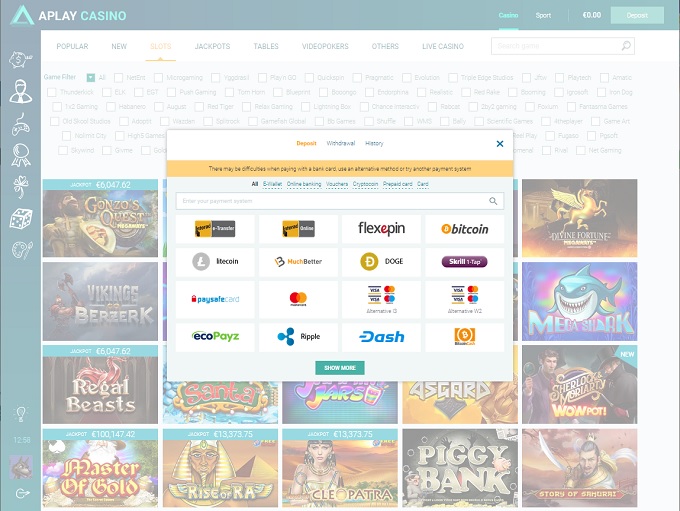 aplay зеркало casino рабочее