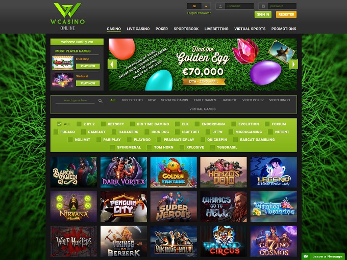 WCasino Online, wcasino online casino.