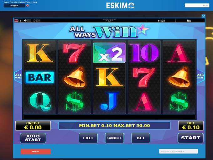 официальный сайт ESKIMO Casino $10