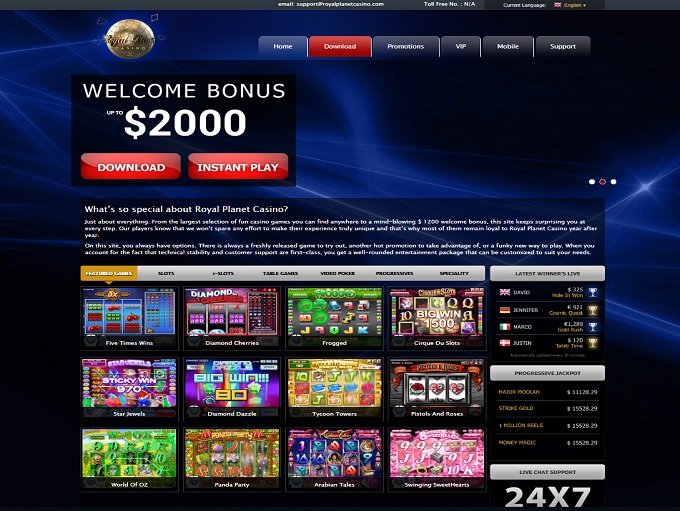 Royal Planet Casino Instant Play