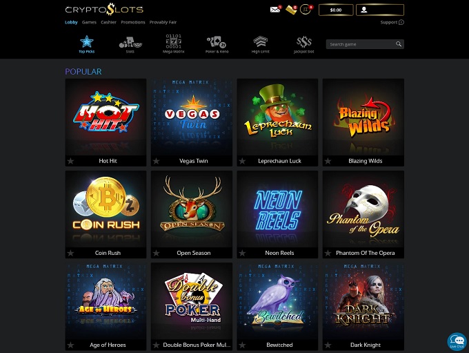 Cryptoslots Casino Online Casino Review