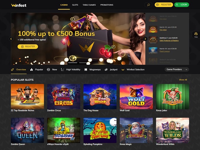 Winfest Casino Online Casino Review