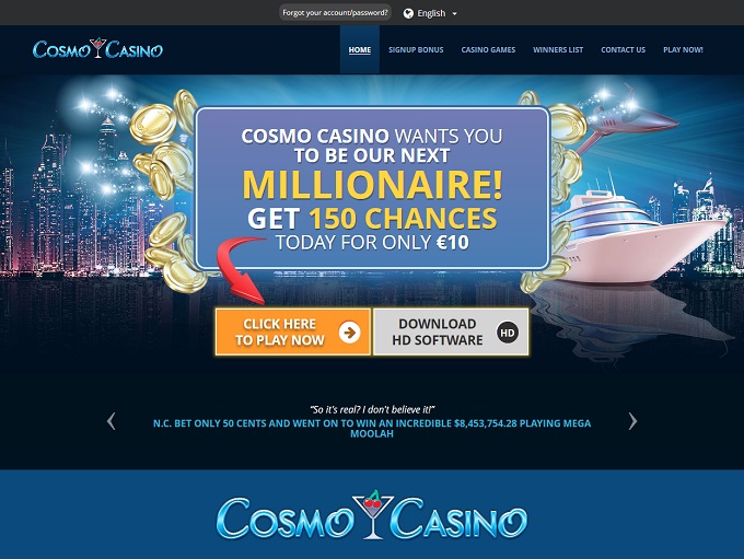 рабочее зеркало Cosmo Casino 50 руб