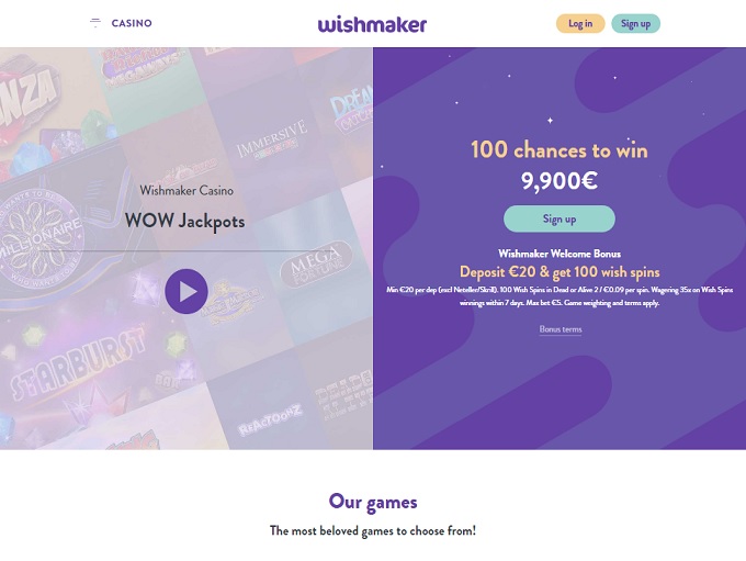 Wishmaker No Deposit Bonus