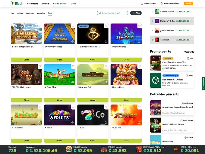 Sisal Online Casino Review