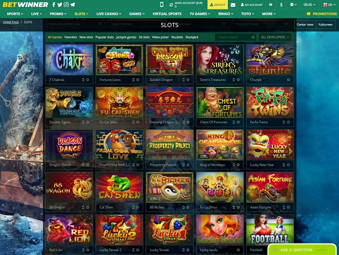 betwinner casino мобильная версия