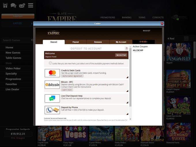Slots Empire Online Casino Review