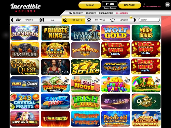 Incredible Spins Online Casino Review