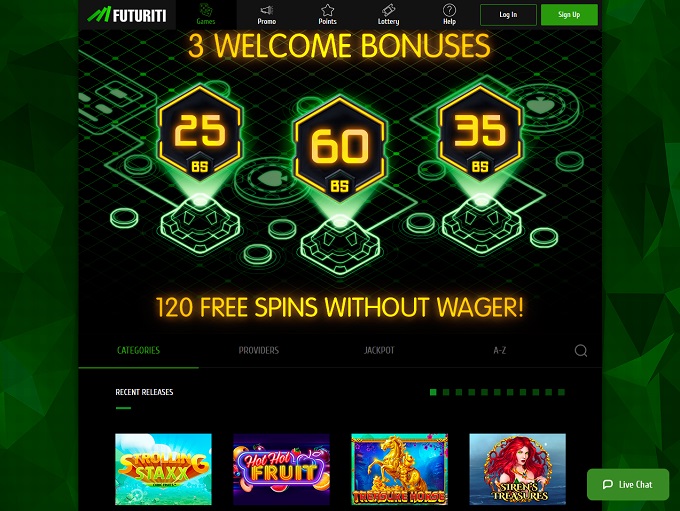 бонусные программы в онлайн казино futuriti присутствует большое количество