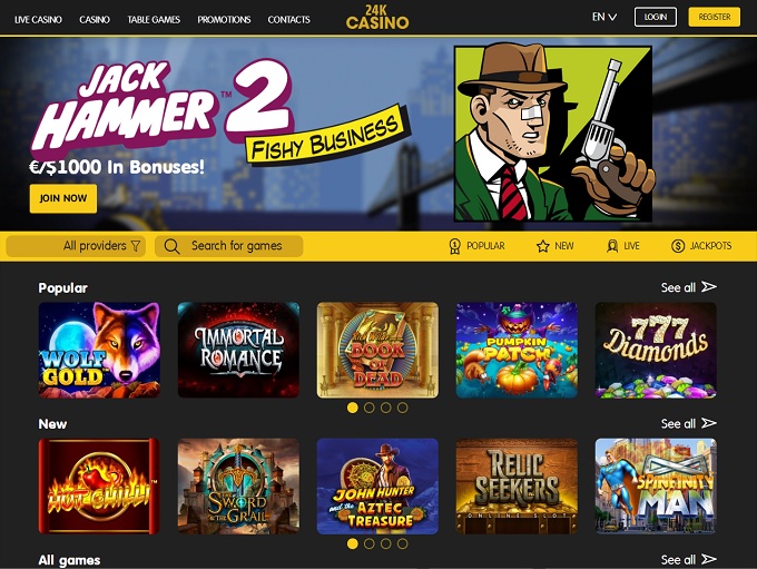 официальный сайт 24K Casino $10