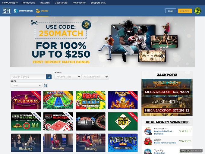 sugarhouse casino online promo code