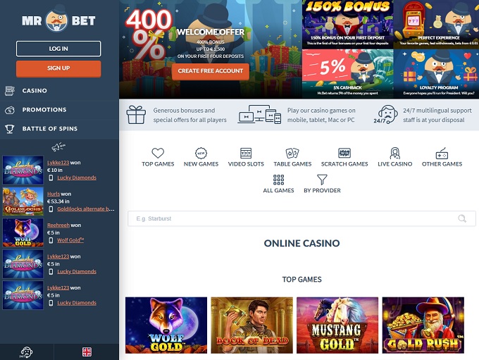 Mr Bet Casino Online Casino Review
