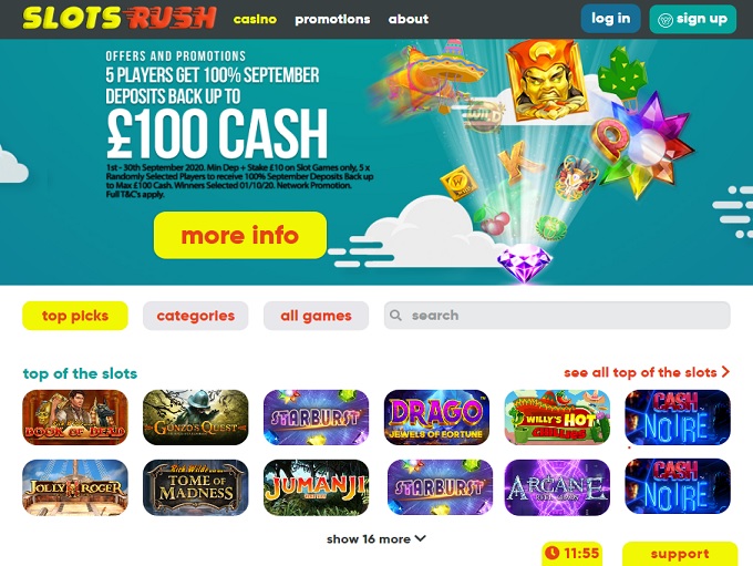 Slots Rush Online Casino Review
