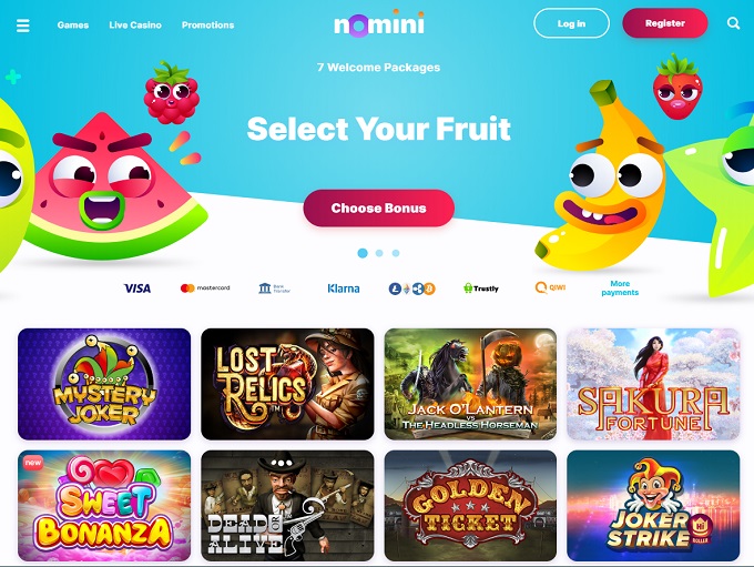 nomini casino promo code