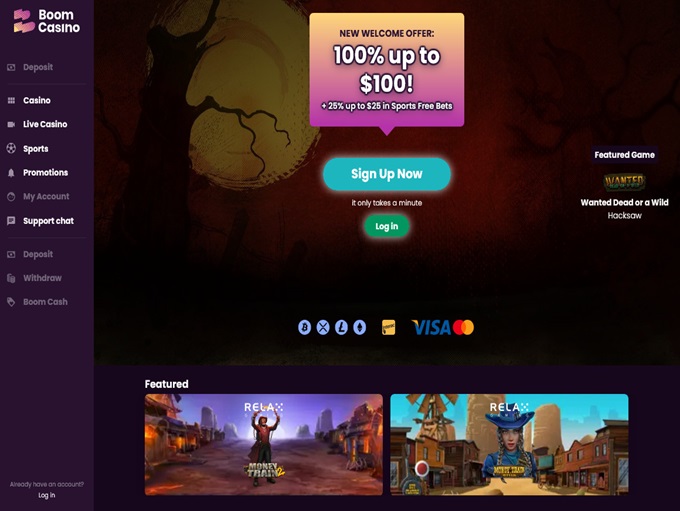 sichere dir bester Boomzino Casino anmeldebonus in Austria