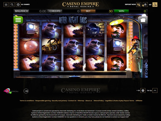 empire casino slot games