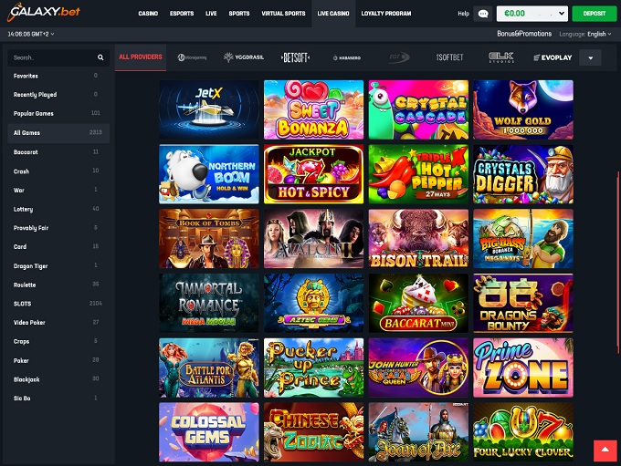 Galaxy.bet Casino Online Casino Review