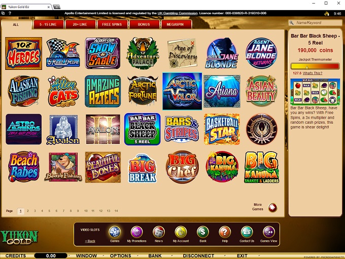 игровые автоматы YUKON GOLD Casino