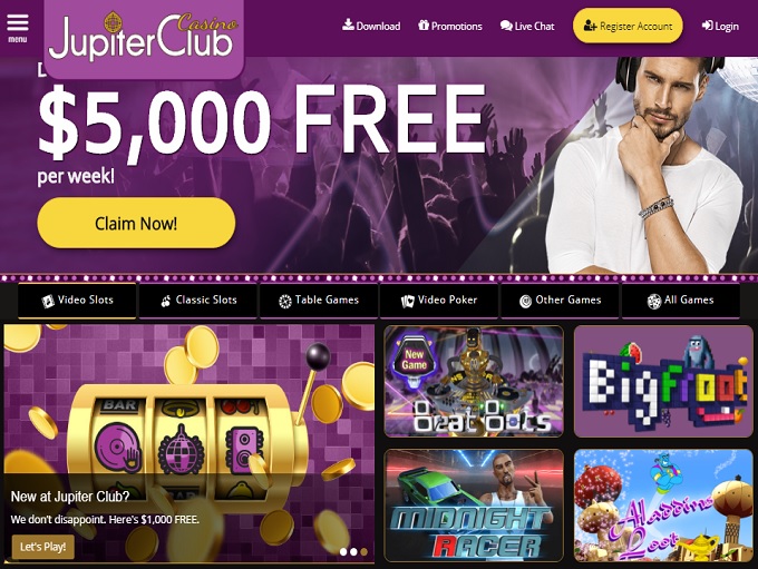 Jupiter Club Online Casino Review