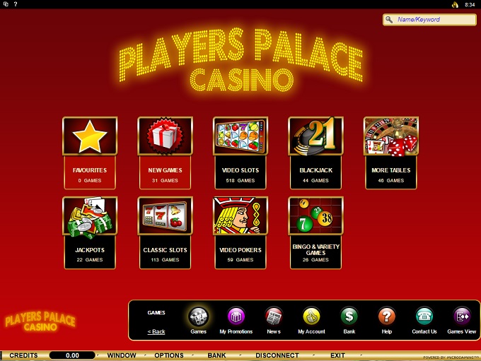 players palace casino login