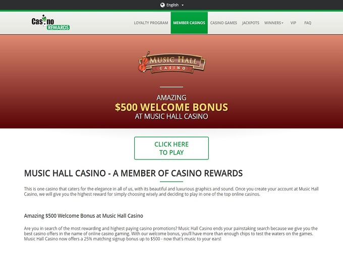 Music Hall Casino Online Casino Review