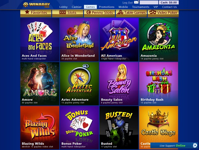 Win A Day Casino Online Win A Day Casino Online