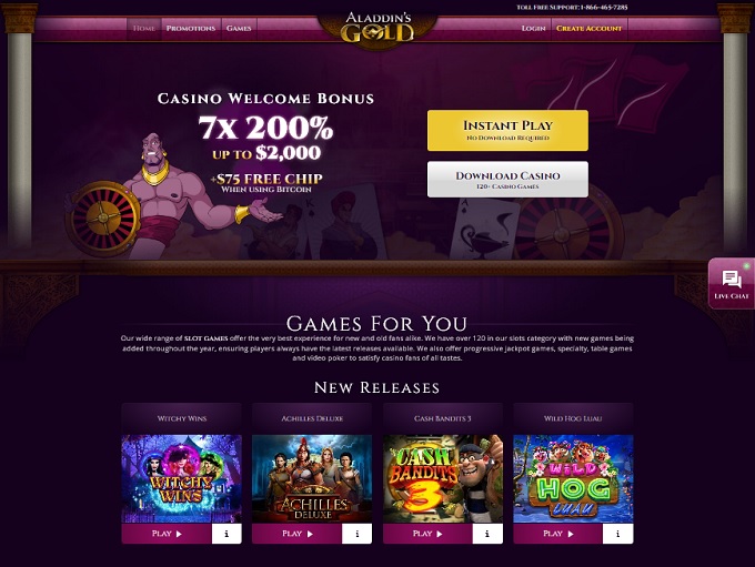 Aladdins Gold Casino Online Casino Review