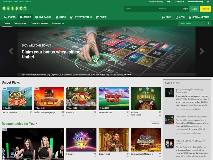 Unibet Casino Online Casino Review