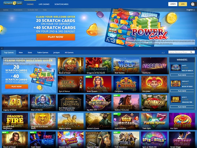 Scratch 2 Cash Online Casino Review