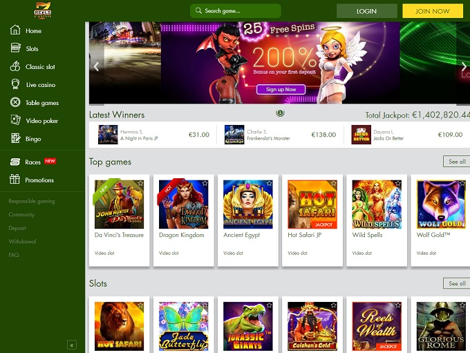 7reels casino sign up