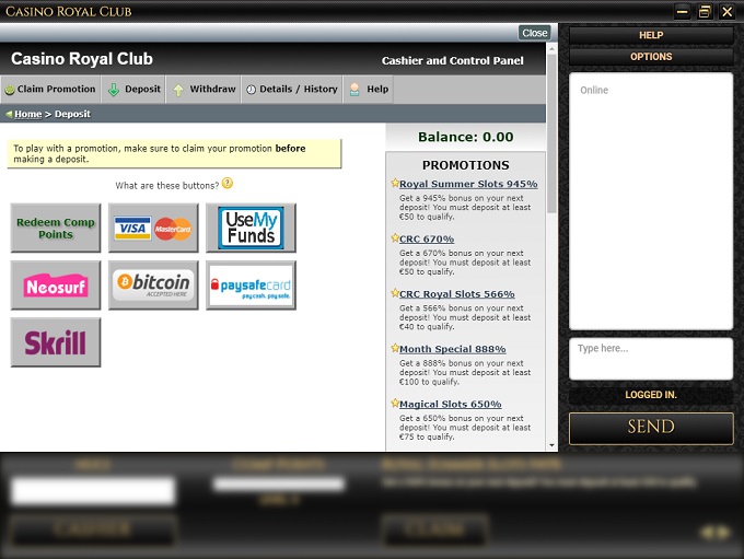 Casino Royal Club Online Casino Review