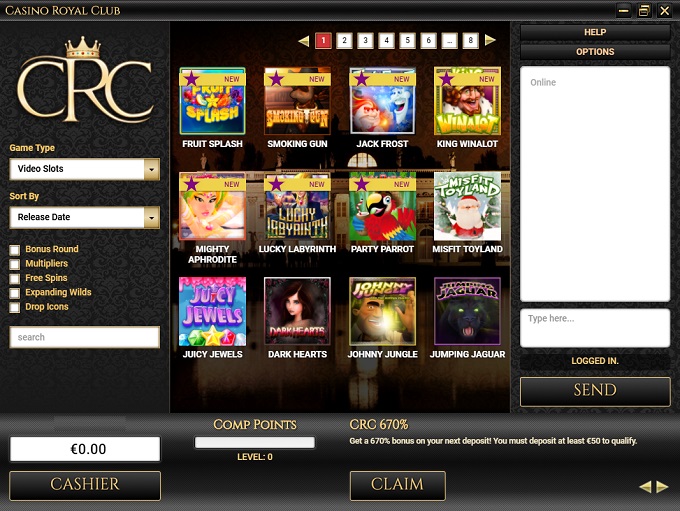 Casino Royal Club Online Casino Review