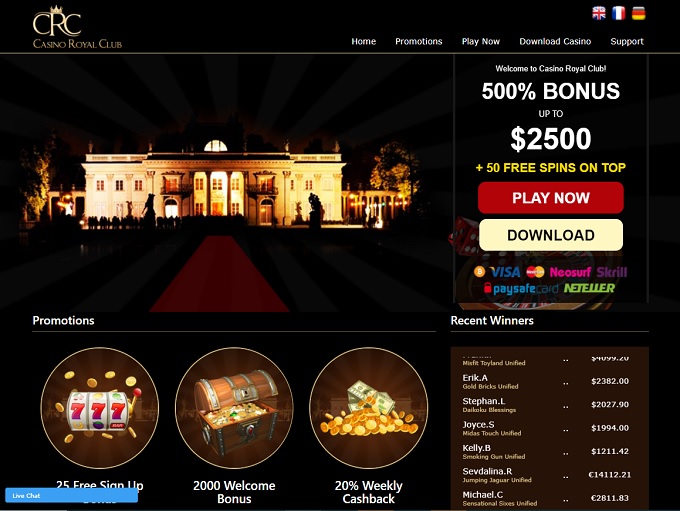 Casino Royal Club Online Casino Review