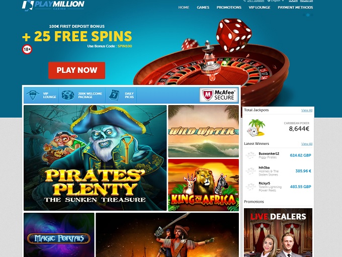 PlayMillion Casino Online Casino Review