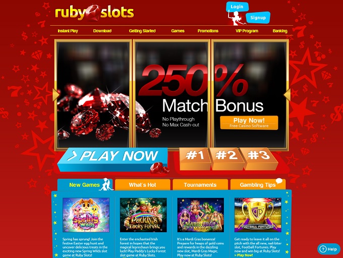ruby slots 100 free spins 2024