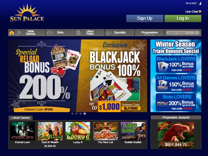 Sun palace casino instant play